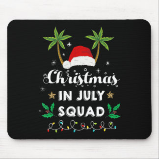 Christmas In July Squad Funny Summer Xmas Santa Ha マウスパッド