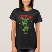 Christmas in July Summer Beach Vacation Xmas Tシャツ (正面)