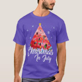 Christmas In July Summer Design Melon Christmas gi Tシャツ (正面)