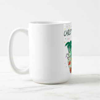 Christmas in July Tropical Colorful Christmas Tree コーヒーマグカップ