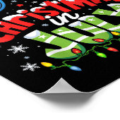 Christmas In July Usa Flag Summer Beach Hawaii San ポスター (角)