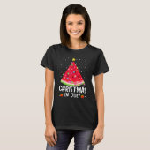 Christmas In July Watermelon Santa Summer Tree Tシャツ (正面フル)