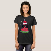 Christmas In July Watermelon Summer Santa Xmas Cut Tシャツ (正面フル)