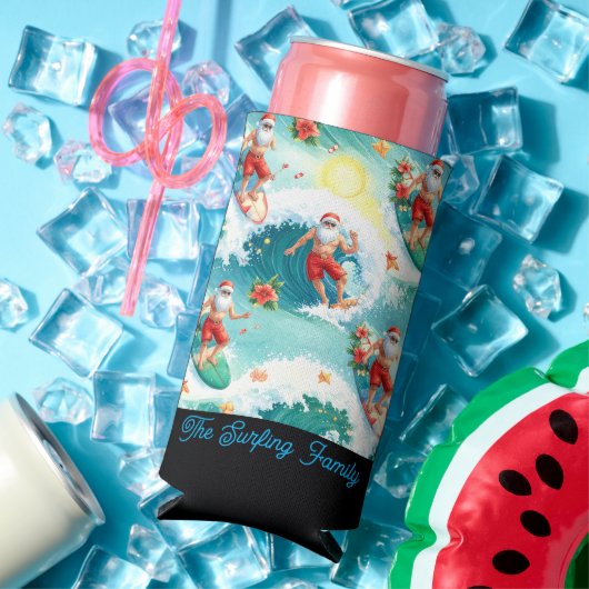 Christmas in July with SANTA CLAUS   スリム缶クーラー (インサイチュ 夏)