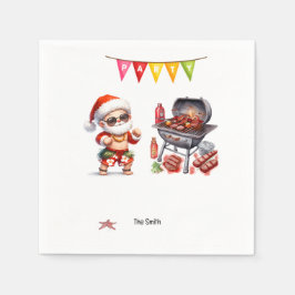 Christmas in July with SANTA CLAUS Barbecue Party スタンダードカクテルナプキン