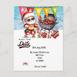 Christmas in July with SANTA CLAUS Save the date   ポストカード
