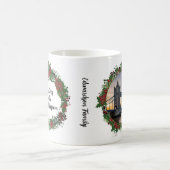 Christmas in Kingdom国統一されたの写真モノグラム コーヒーマグカップ (中央)