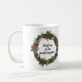 Christmas in Kingdom国統一されたの写真モノグラム コーヒーマグカップ (左)