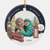 Christmas in London記念写真 セラミックオーナメント (正面)