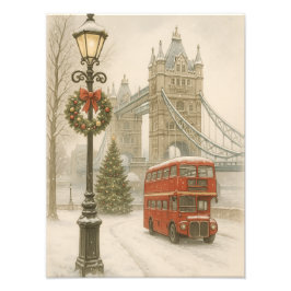 Christmas in London Gift for Traveler | Holiday フォトプリント