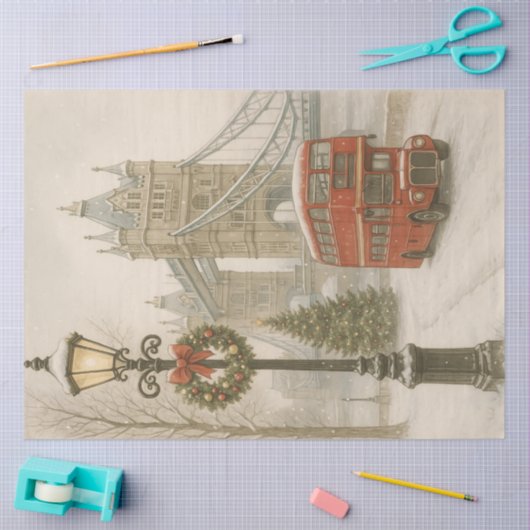 Christmas in London Gift for Traveler | Holiday 薄葉紙 (クラフト)