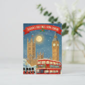 Christmas in London Greeting Card ポストカード (スタンド正面)