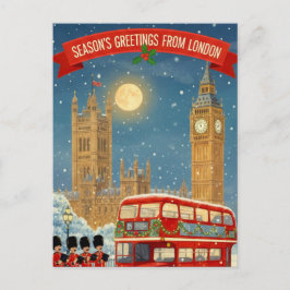 Christmas in London Greeting Card ポストカード