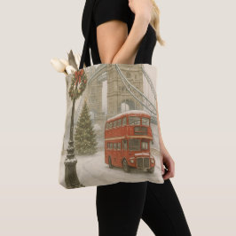 Christmas in London Tote Bag – Holiday Decor トートバッグ