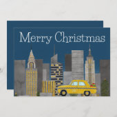 Christmas in New York Cityカスタマイズ シーズンカード (正面/裏面)