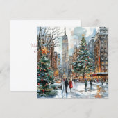 Christmas In New York Holiday Card シーズンカード (正面/裏面)