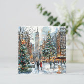 Christmas In New York Holiday Card シーズンカード (スタンド正面)