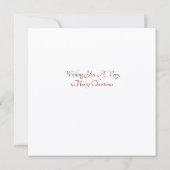 Christmas In New York Holiday Card シーズンカード (裏面)