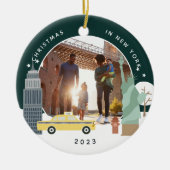 Christmas in New York Keepsake Photo セラミックオーナメント (正面)