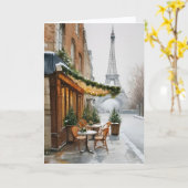 Christmas In Paris Card カード (黄色い花)