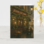 Christmas In Paris Card カード (黄色い花)