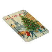 Christmas in Paris Eiffel Tower Winter  マグネット (右側)