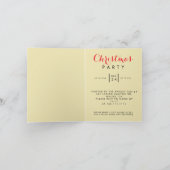 Christmas in Paris Eiffel Tower Winter Personalize 招待状 (内部)