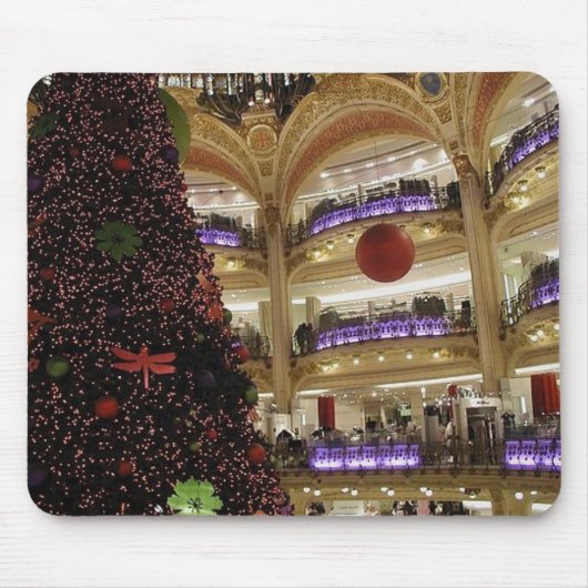 Christmas in Paris Mouse pad マウスパッド (正面)