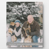 Christmas in Retirement Magazine Cover フォトプラーク (正面)