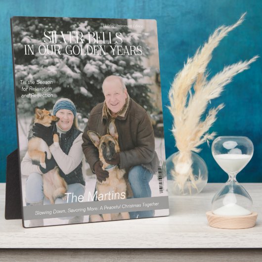 Christmas in Retirement Magazine Cover フォトプラーク (側面)