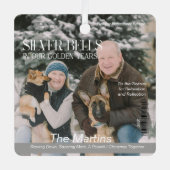 Christmas in Retirement Magazine Cover メタルオーナメント (正面)