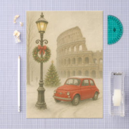 Christmas in Rome Italy – Holiday Art, Christmas  薄葉紙