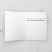 Christmas In Scotland Collie Holiday Card シーズンカード (内部)