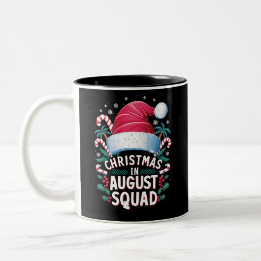 Christmas In Squad Summer威厳があるクリスマス ツートーンマグカップ (左)