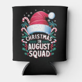 Christmas In Squad Summer威厳があるクリスマス 缶クーラー (正面)