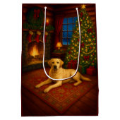 Christmas In Tennessee Labrador Holiday  ミディアムペーパーバッグ (裏面)