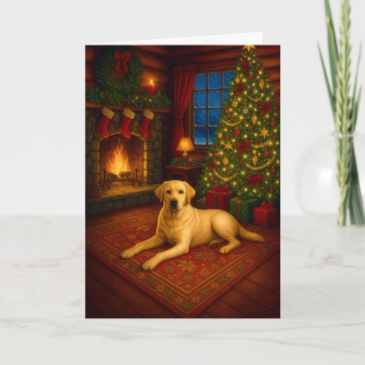 Christmas In Tennessee Labrador Holiday Card シーズンカード (正面)