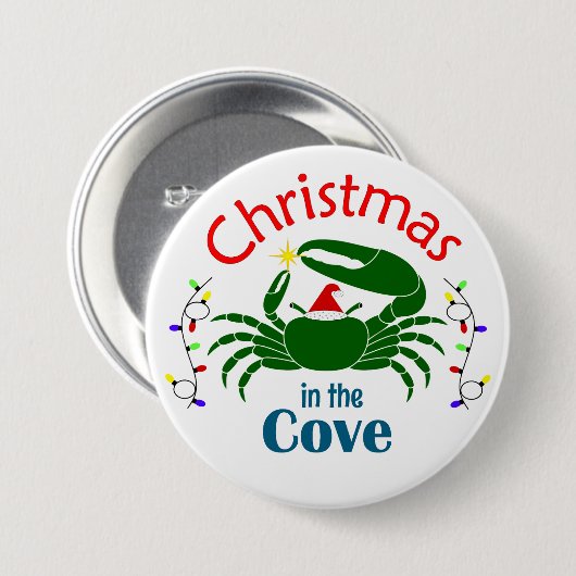 Christmas in the Cove Large Button 缶バッジ (正面&裏面)