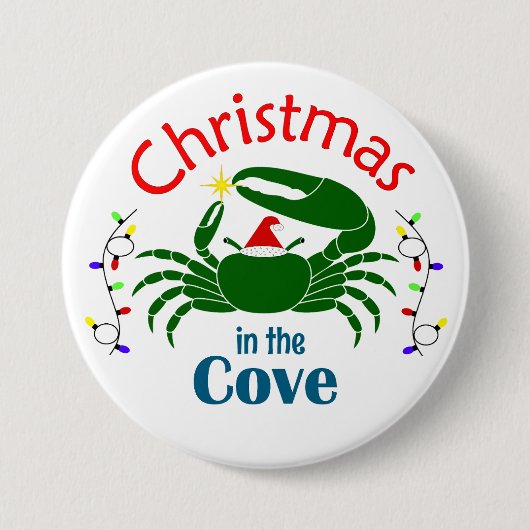Christmas in the Cove Large Button 缶バッジ (正面)