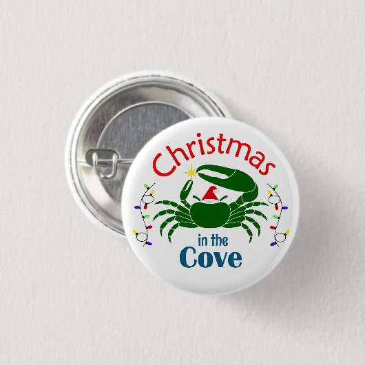 Christmas in the Cove Small Button 缶バッジ (正面&裏面)