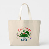 Christmas in the Cove Tote Bag (choose a size) ラージトートバッグ (裏面)
