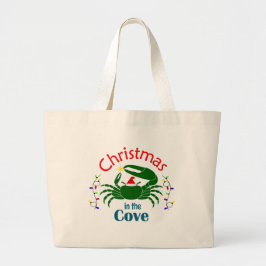 Christmas in the Cove Tote Bag (choose a size) ラージトートバッグ