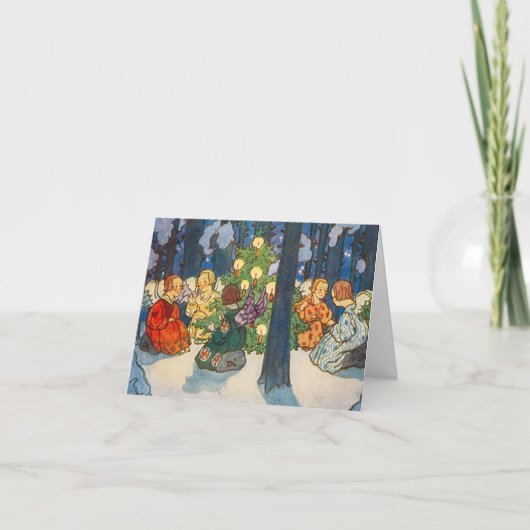 Christmas in the forest - Zdenek Guth カード (正面)