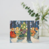 Christmas in the forest - Zdenek Guth  ポストカード (スタンド正面)