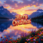 Christmas in The Mountains オーナメントカード