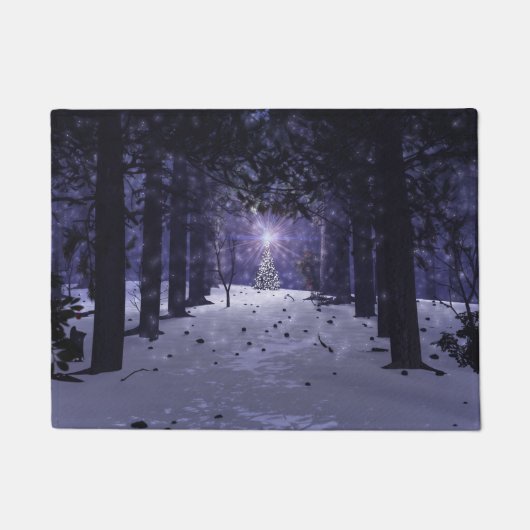 Christmas in the Pines Doormat ドアマット (正面)