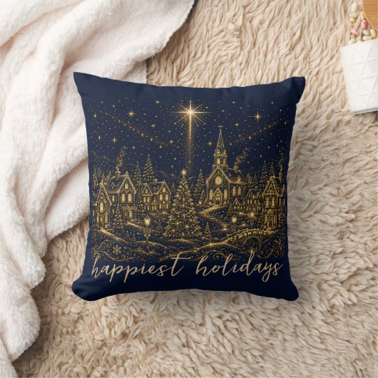 Christmas in the Stars | クリスマスの村 クッション (ブランケット)
