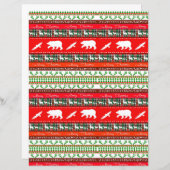 Christmas in the woods christmas craft paper (正面/裏面)