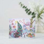 "Christmas in Wonderland" Postcard シーズンポストカード (スタンド正面)