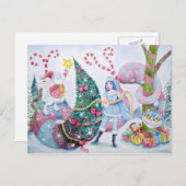 "Christmas in Wonderland" Postcard シーズンポストカード (正面/裏面)
